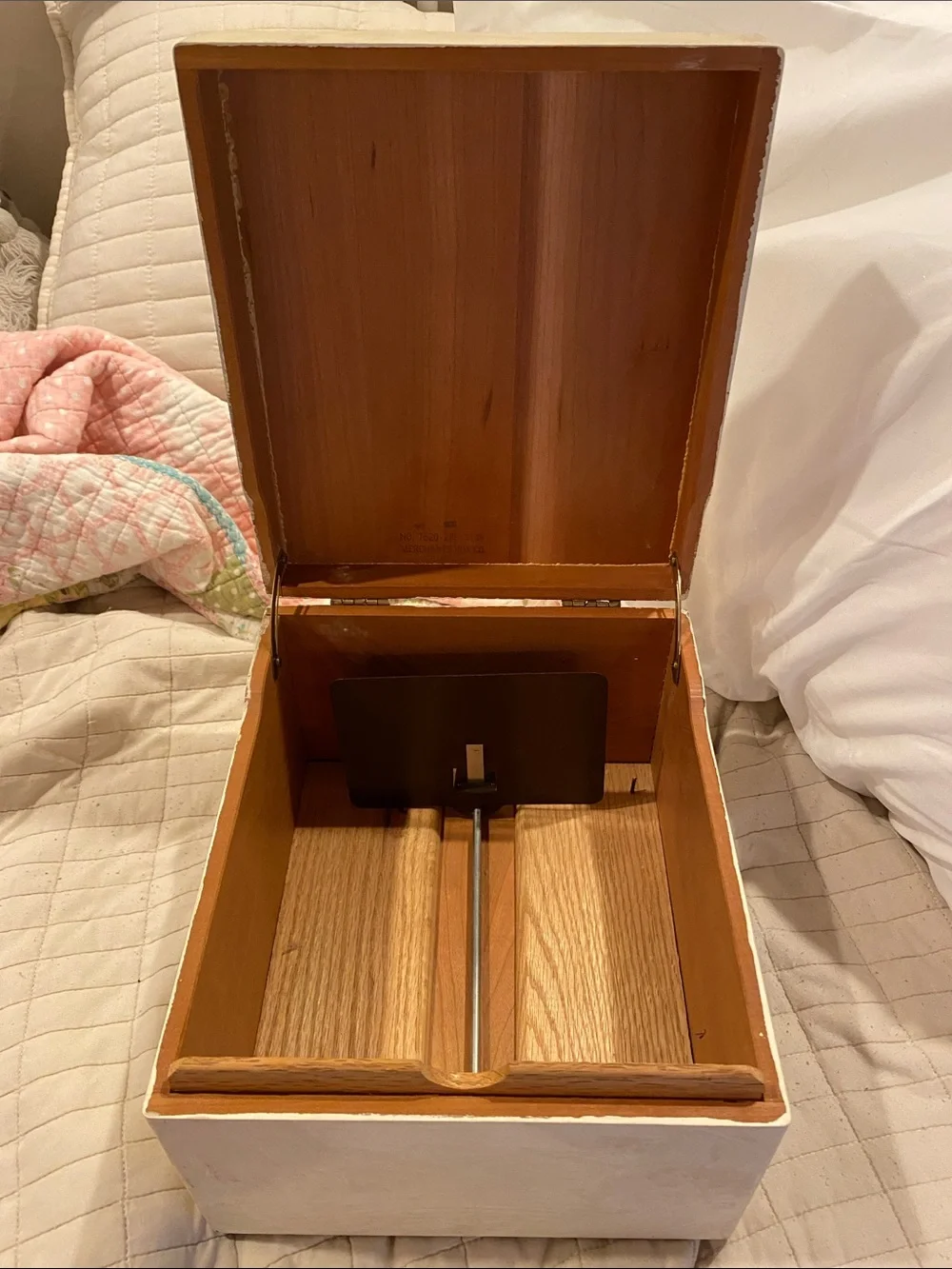 Vintage PSI NapaValley Oak Wood Index and Recipe file box